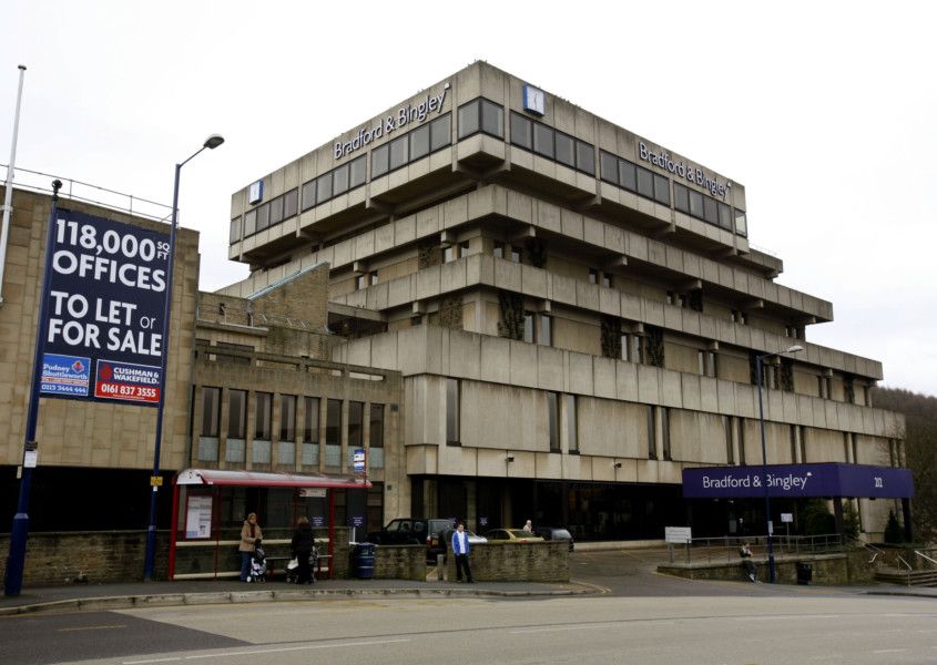 Society bingley and bradford over who building took