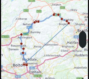 How Far Is Bradford From Bury