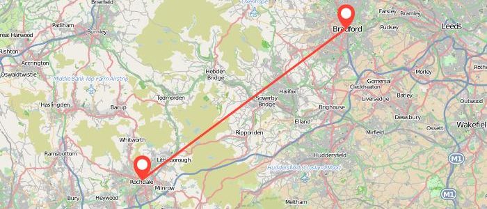 How Far Is Rochdale From Bradford