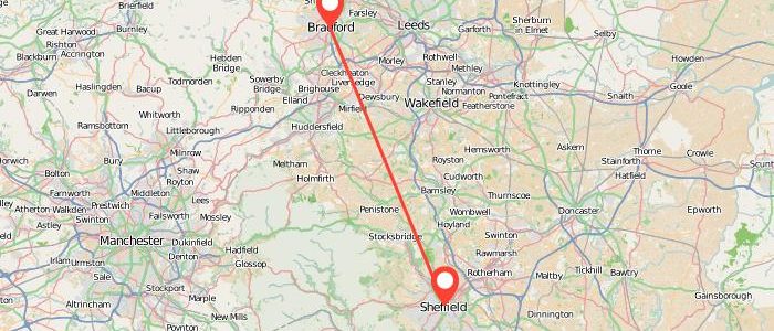 How Far Is Sheffield To Bradford