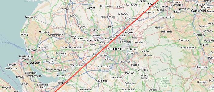How Far Is Chester From Bradford