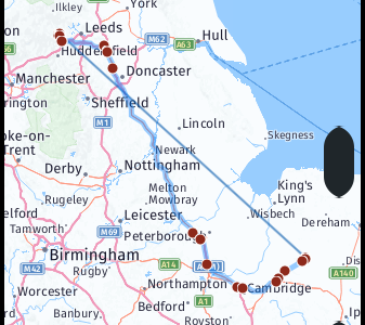 How Far Is Norfolk From Bradford